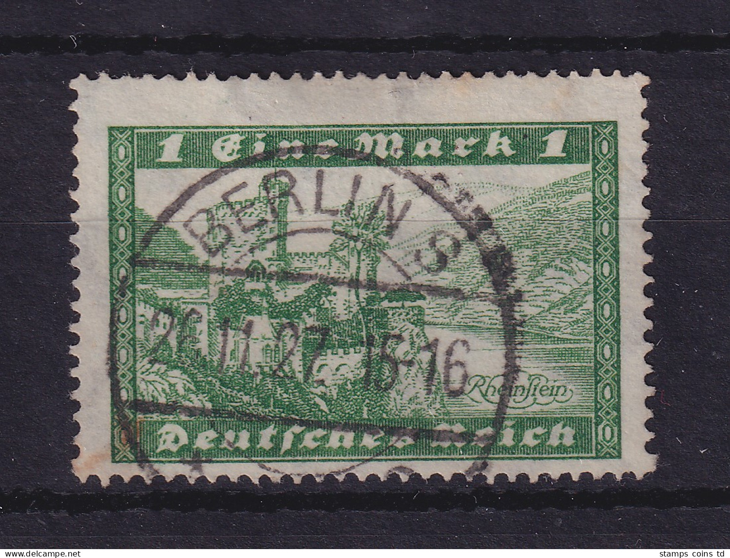 Dt. Reich 1924 Bauwerke 1 Mark  Mi.-Nr. 364Y  O BERLIN - Gebraucht