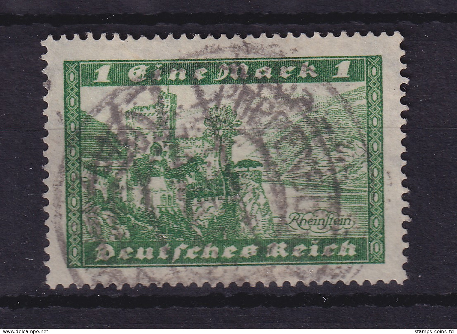 Dt. Reich 1924 Bauwerke 1 Mark Mi.-Nr. 364Y O POPPENBÜTTEL - Used Stamps