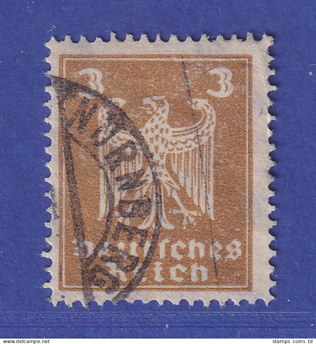 Dt. Reich 1924 Reichsadler 3 Pf  Mi.-Nr. 355Y  O NÜRNBERG - Gebruikt