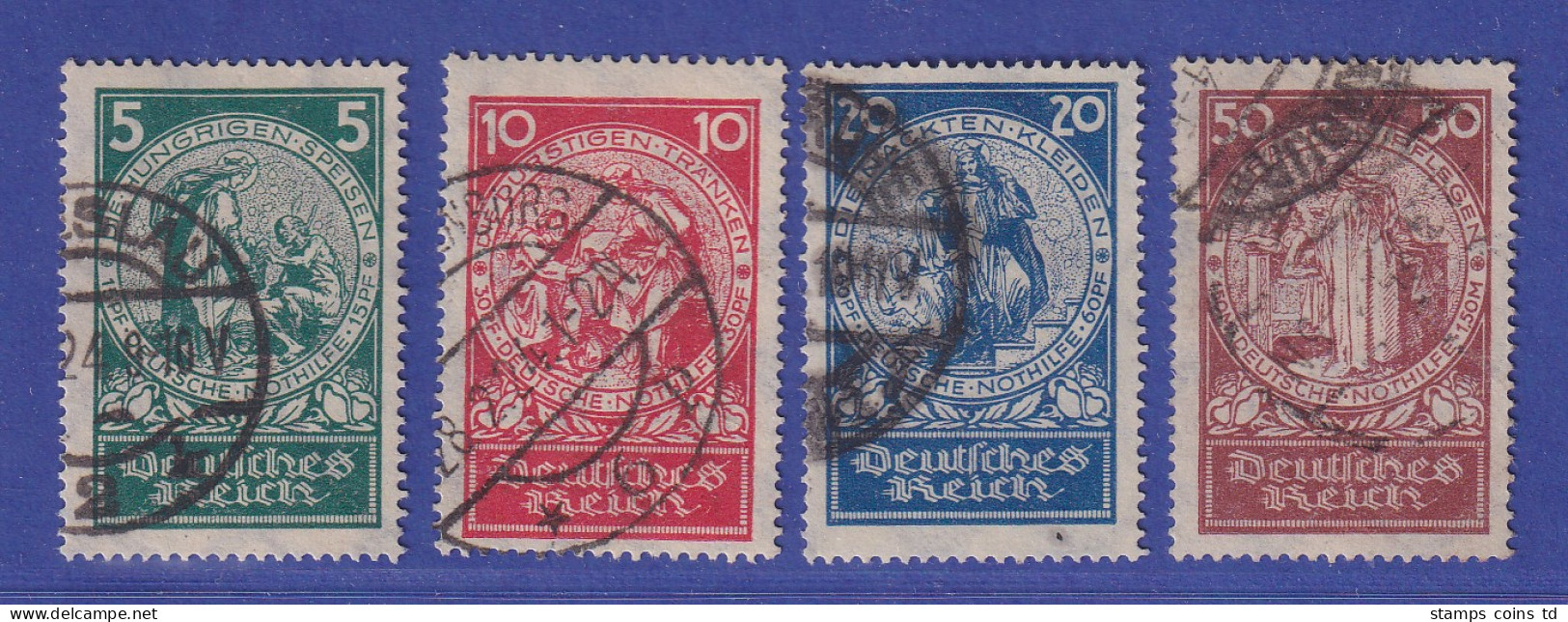 Dt. Reich 1924 Nothilfe Heilige Elisabeth Mi.-Nr. 351-354 Gestempelt - Gebraucht