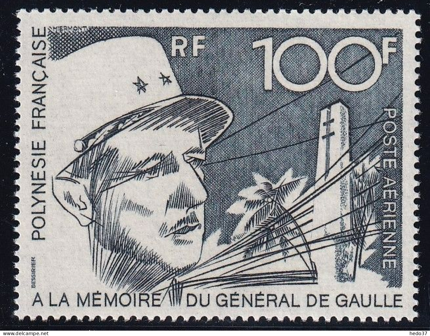 Polynésie Poste Aérienne N°70 - De Gaulle - Neuf ** Sans Charnière - TB - Neufs