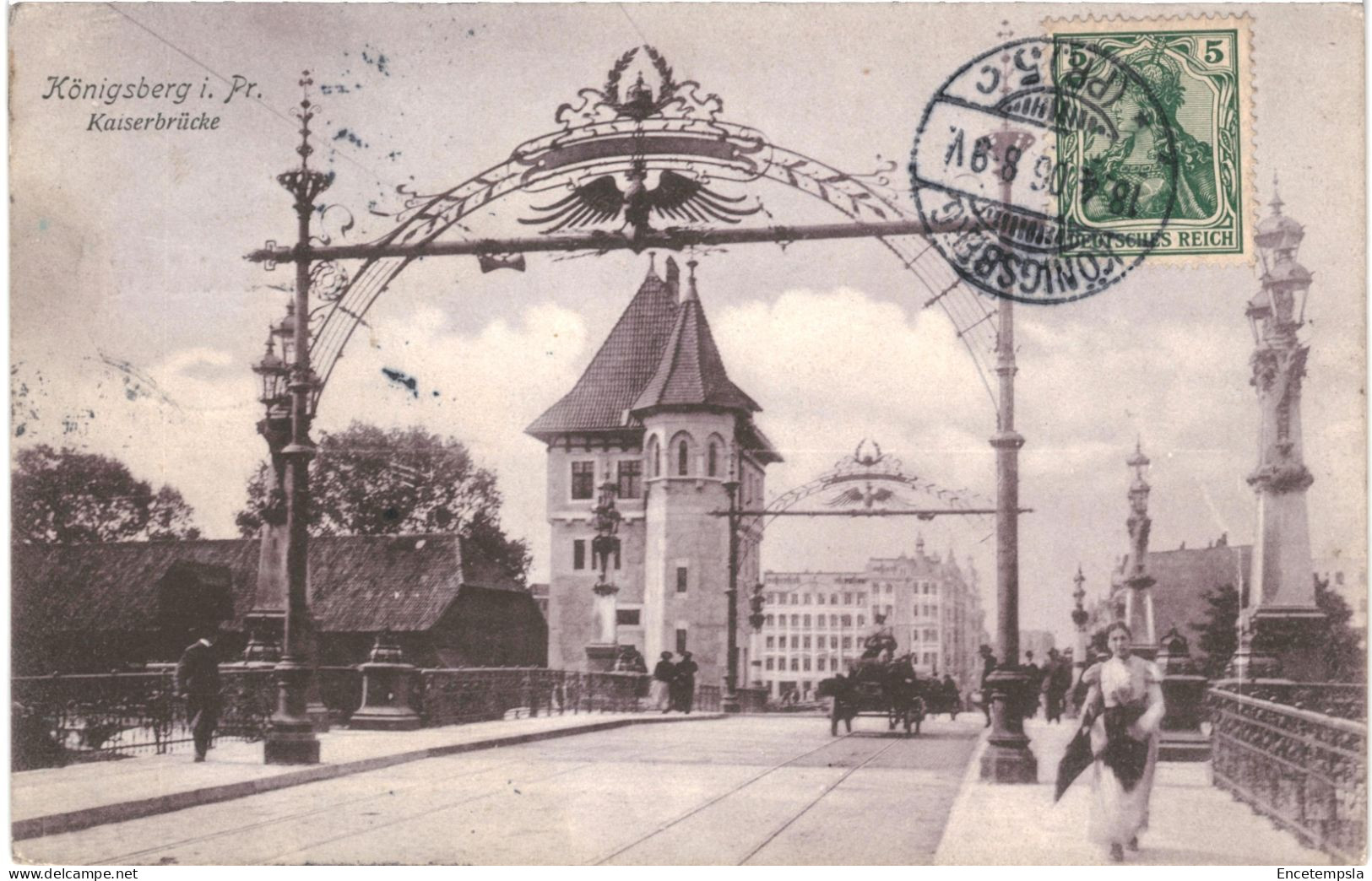 CPA Carte Postale  Russie ( Kaliningrad) Königsberg I. Pr. Kaiserbrücke 1906VM80805ok - Russland