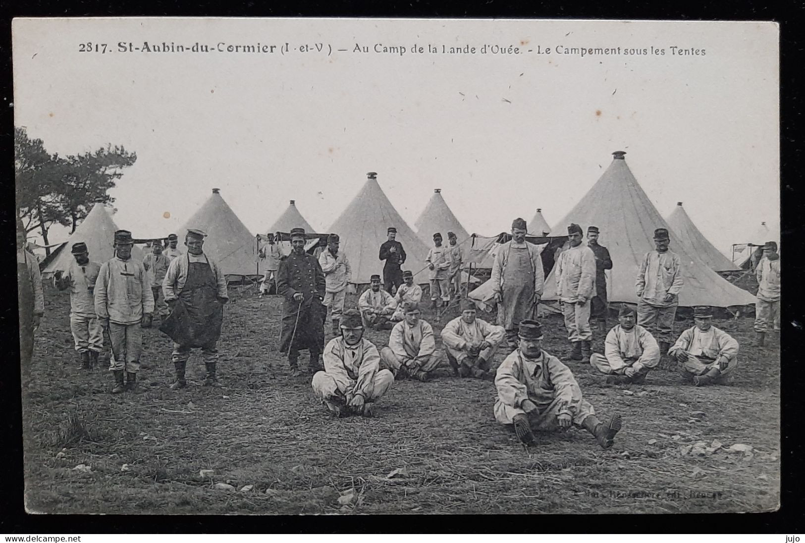 35 - St - Aubin Du Cormier (I.etV.) - Au Camp De La Lande D'Ouée - Le Campement Sous Les Tenier -Militaires - Sonstige & Ohne Zuordnung