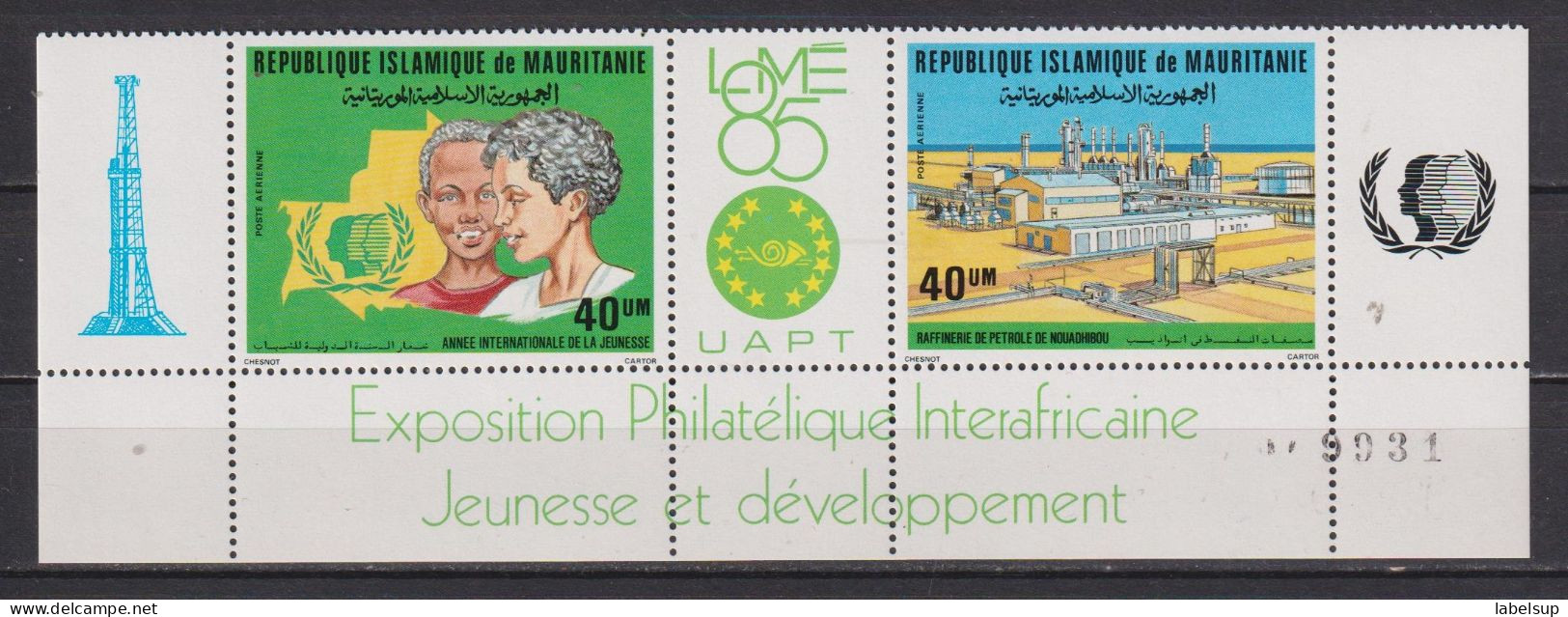 Lot De Timbres Neufs** De Mauritanie De 1985 YT PA 228 229 UATP Numéroté MNH - Mauretanien (1960-...)