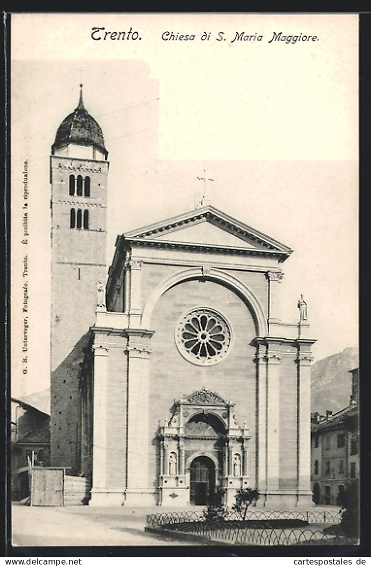 Cartolina Trento, Chiesa Di S. Maria Maggiore  - Trento