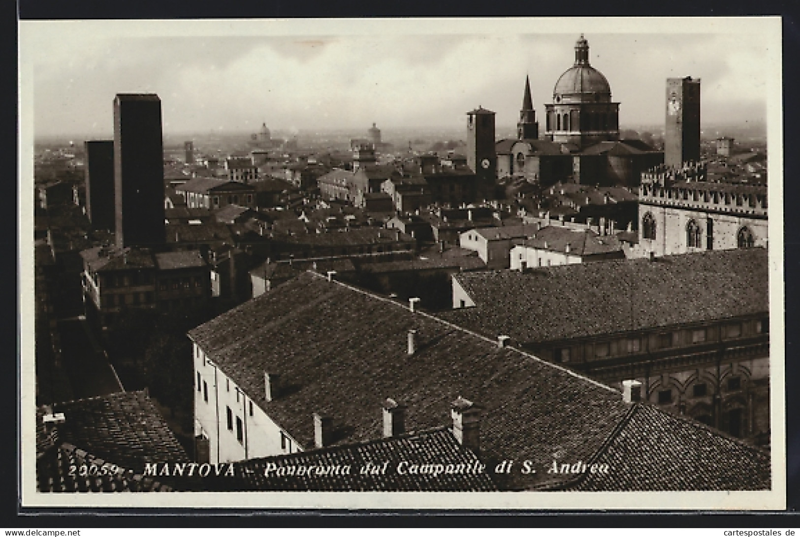 Cartolina Mantova, Panorama Dal Campanile Di S. Andrea  - Mantova