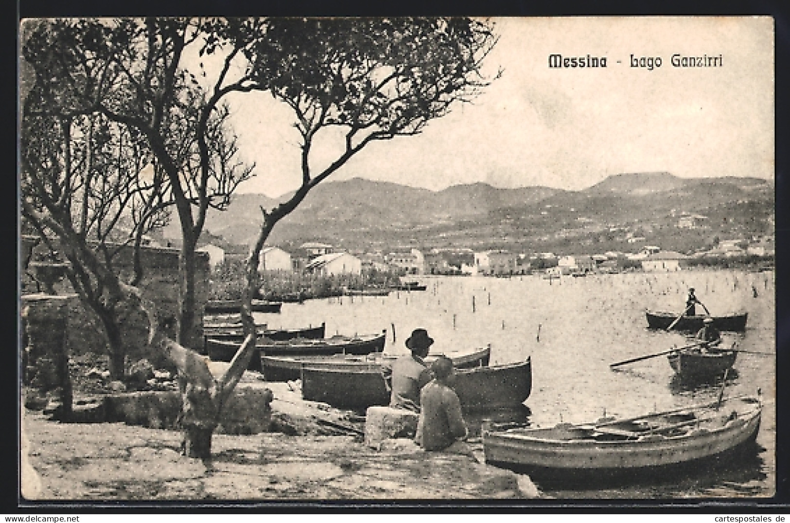 Cartolina Messina, Lago Ganzirri  - Messina