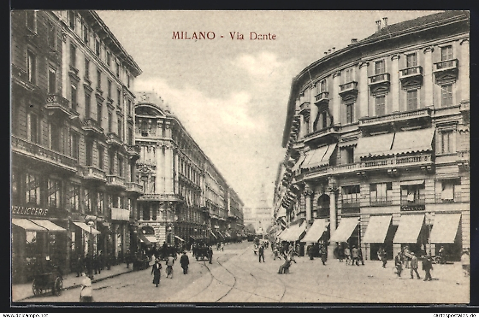 Cartolina Milano, Via Dante  - Milano (Mailand)