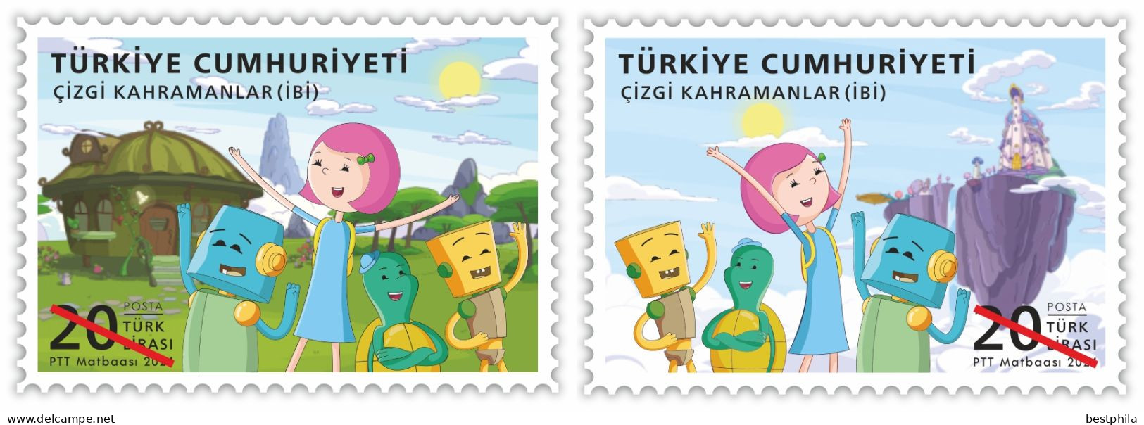 2024 - Turkey, Türkei - Cartoon Heroes (İBİ) ** MNH - Ungebraucht