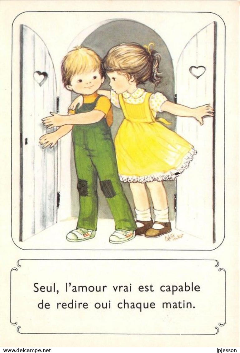 ILLUSTRATEUR - COLETTE ANNOR -ENFANTS - "SEUL L'AMOUR VRAI..." - Other & Unclassified