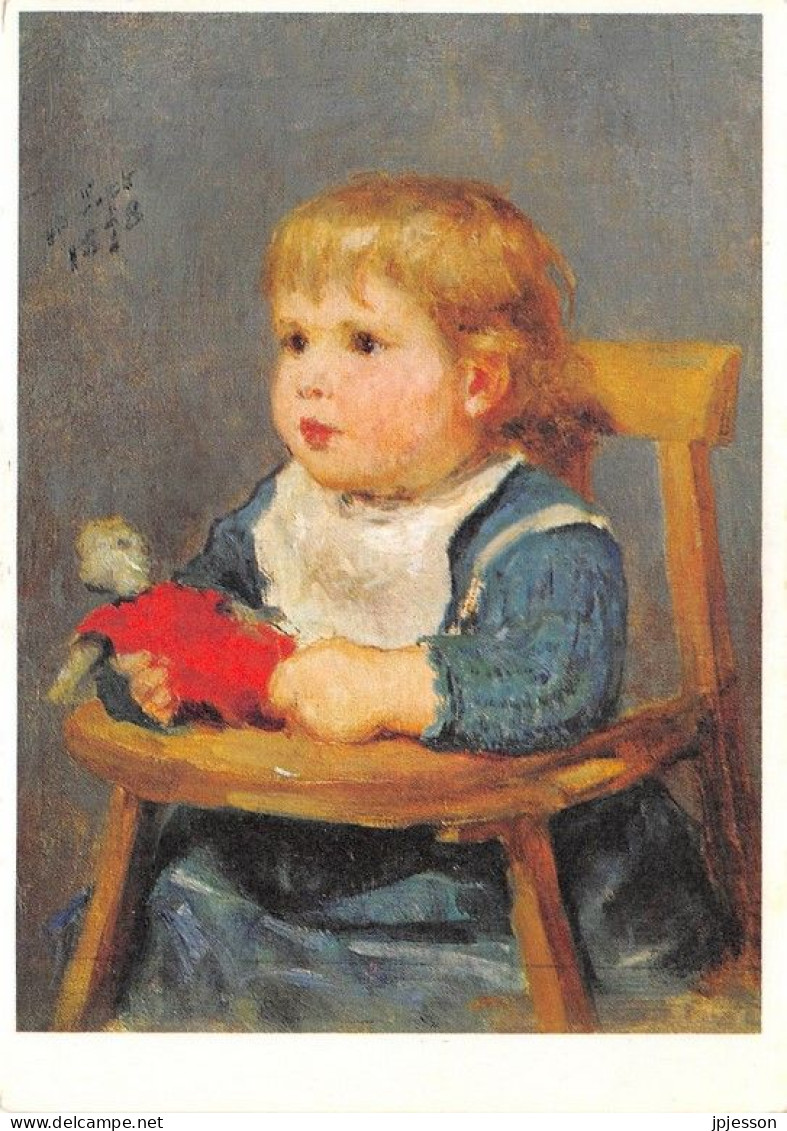 ILLUSTRATEUR - ALBERT ANKER - FILLETTE DANS LA CHAISE D'ENFANT - AIDE SUISSE AUX TUBERCULEUX - Other & Unclassified