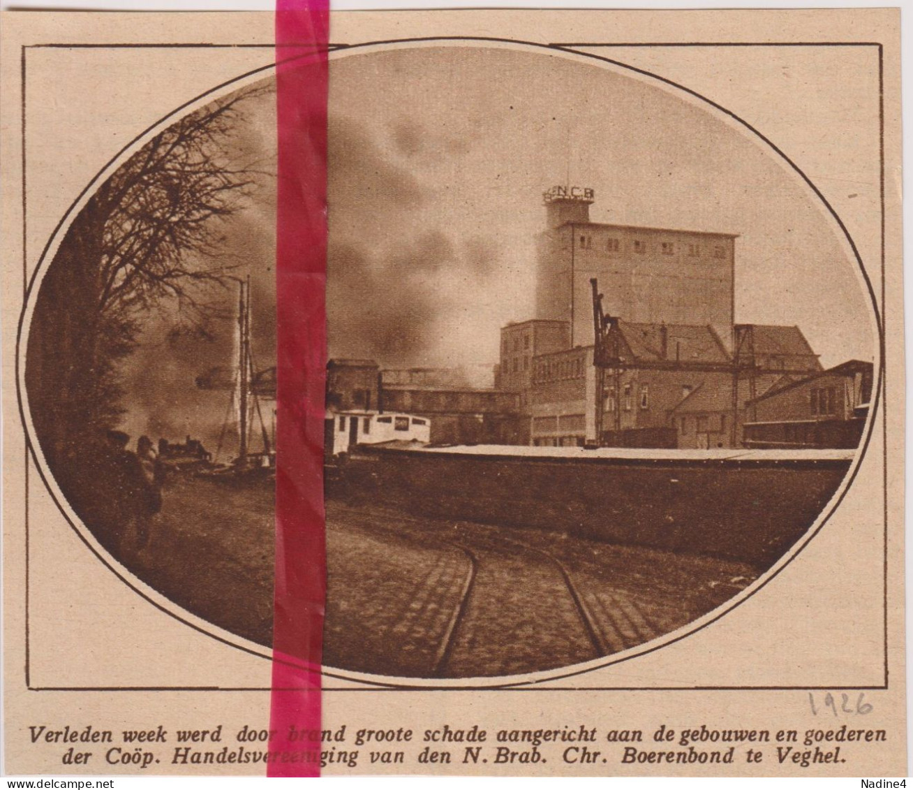 Veghel - Brand Gebouwen Boerenbond - Orig. Knipsel Coupure Tijdschrift Magazine - 1926 - Non Classés