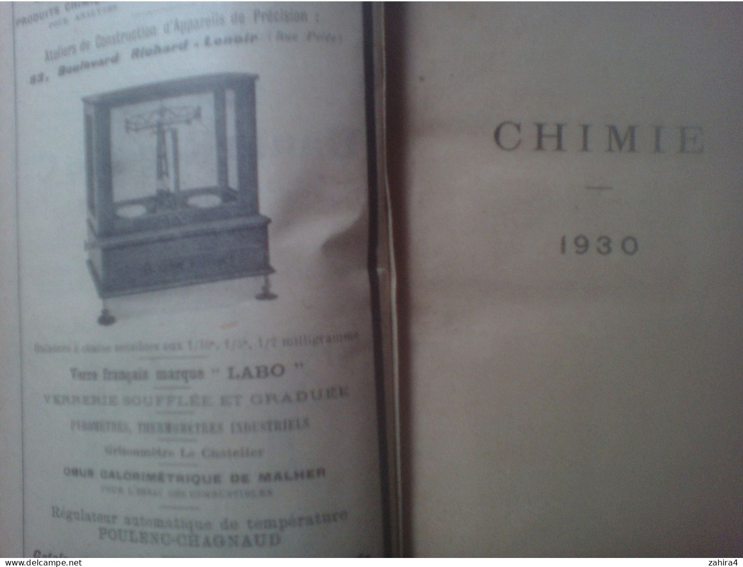 Chimie Agenda Dunod Paris Pub AlambicZodiac - Emile Javet-  Pages Vierges Pour Notes - Autres & Non Classés