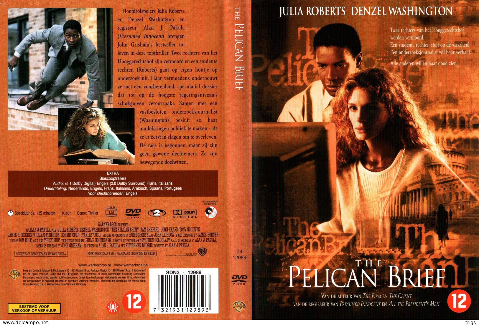 DVD - The Pelican Brief - Policíacos