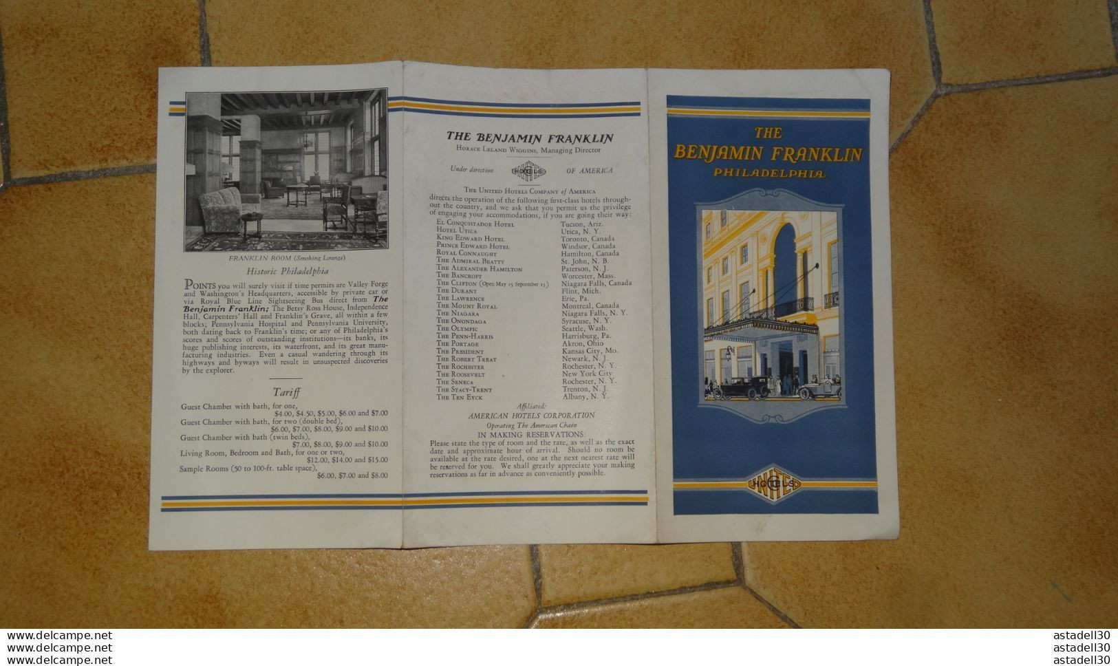 PHILADELPHIA Map And Guide - 1928 .........Caisse-40 - Reiseprospekte