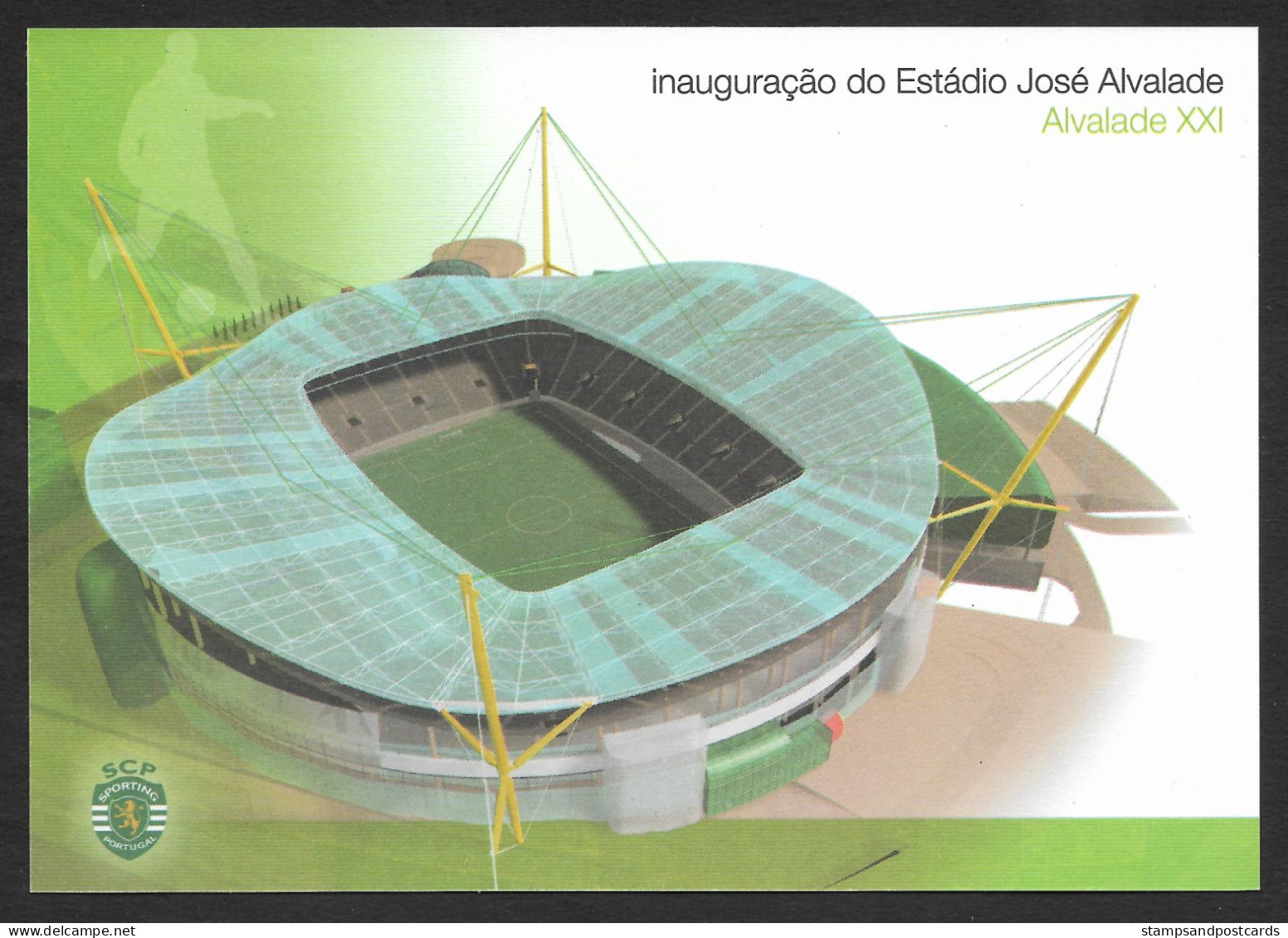 Portugal Football Nouveau Stade Sporting Entier Postal 2003 Soccer New Sporting Stadium Stationery - Clubs Mythiques