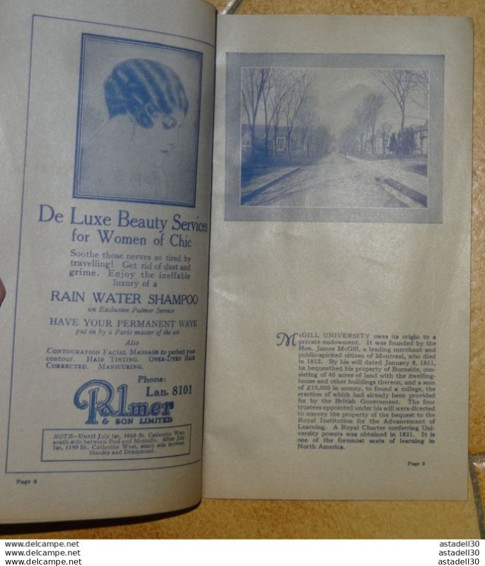 Dépliant CANADA : The Gray Line, QUAINT MONTREAL , 1930s'.........Caisse-40 - Dépliants Turistici