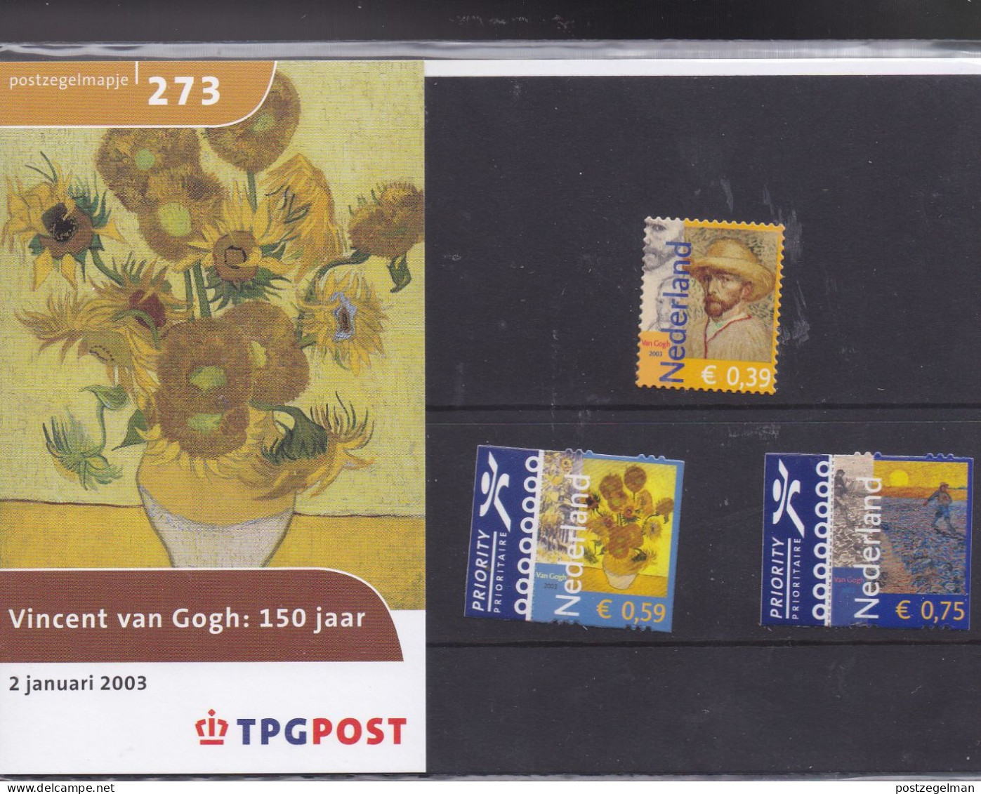 NEDERLAND, 2003, MNH Zegels In Mapje, Vincent Van Gogh , NVPH Nrs. 2139-2141, Scannr. M273 - Unused Stamps