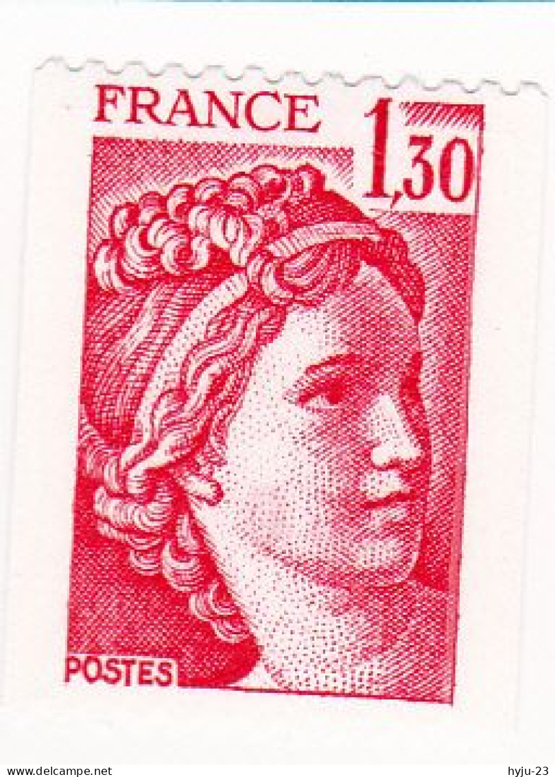 Y&T N° 2063a ** N° Rouge Au Verso - Unused Stamps
