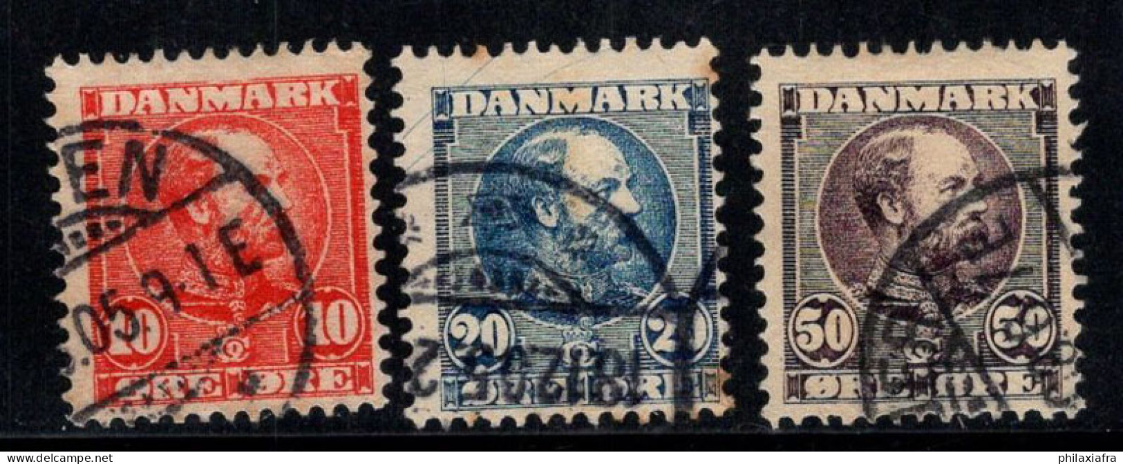 Danemark 1904 Mi. 48,49, 51 Oblitéré 100% Roi Christian IX - Oblitérés