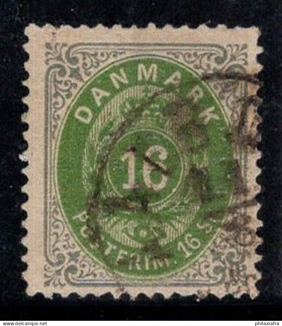 Danemark 1870 Mi. 20 Oblitéré 100% Signé 16 S, Armoiries - Usati