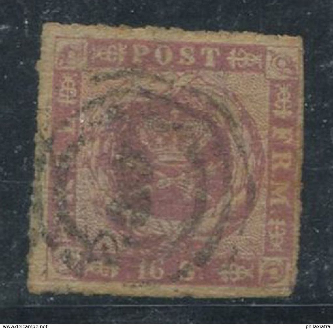 Danemark 1854 Mi. 6 Oblitéré 80% 16 S, Armoiries - Used Stamps