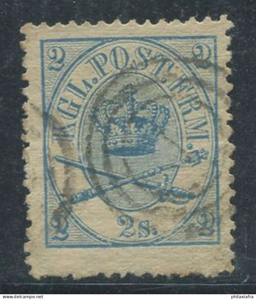 Danemark 1864 Mi. 11A Oblitéré 40% 2 S, Armoiries - Used Stamps