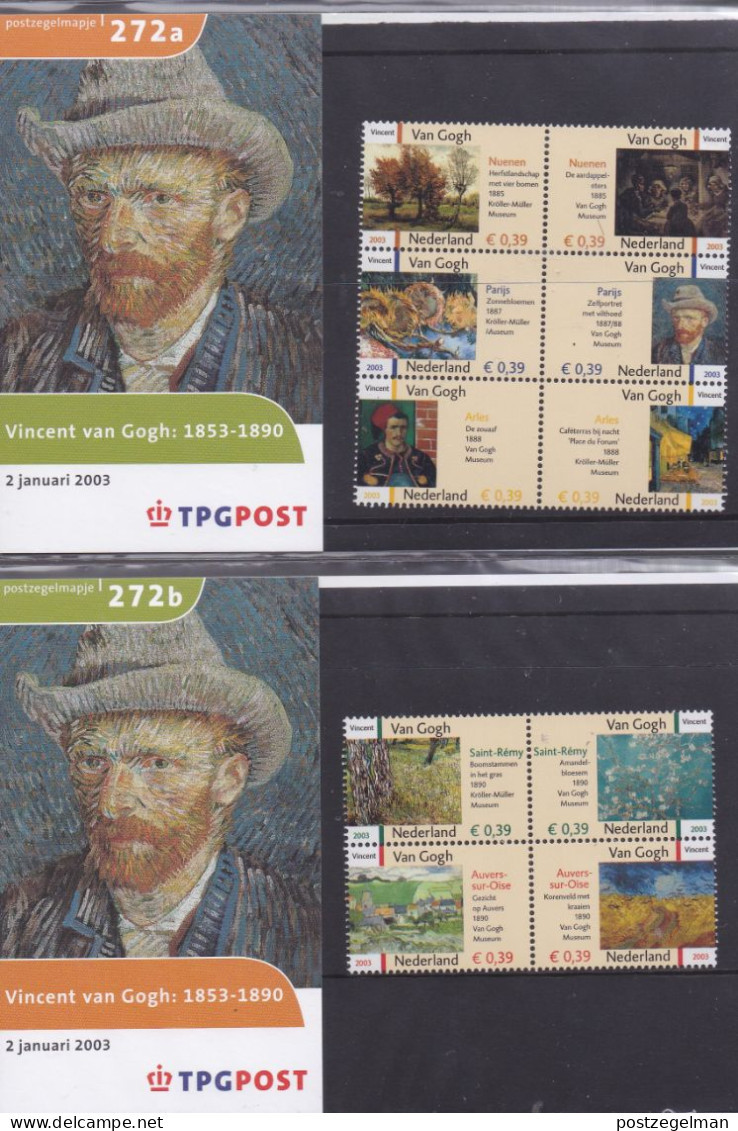NEDERLAND, 2003, MNH Zegels In Mapje, Vincent Van Gogh , NVPH Nrs. 2142-2151, Scannr. M272a+b - Ongebruikt