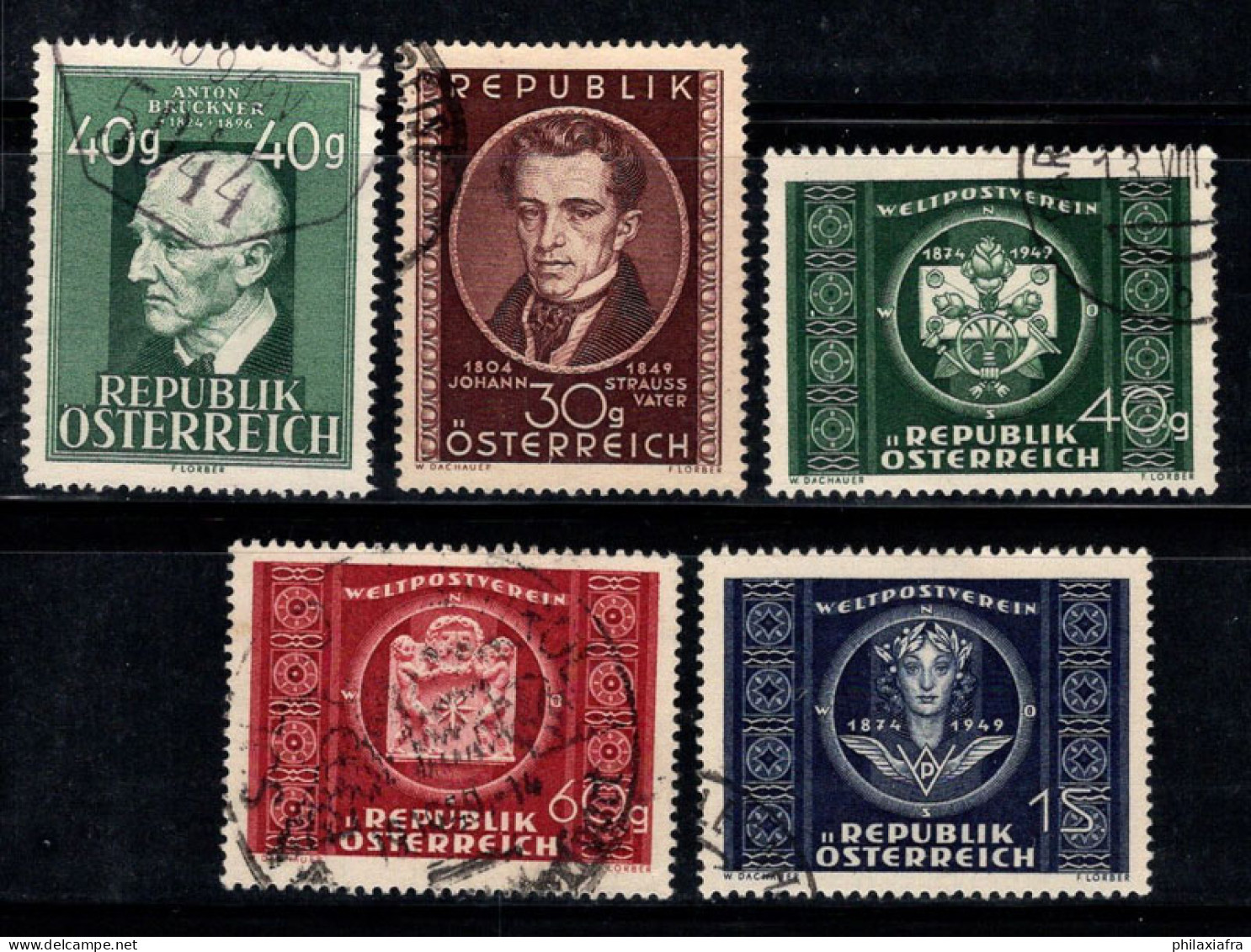Autriche 1949 Mi. 942-945 Oblitéré 100% Célébrités, UPU - Used Stamps