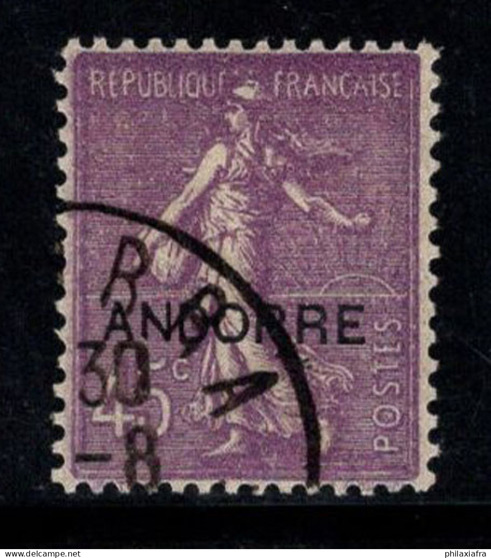Andorre Française 1931 Mi. 12 Oblitéré 100% 45 C Surimprimé - Usados