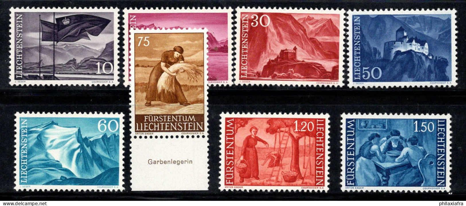 Liechtenstein 1959-60 Mi. 381-385,395-397 Neuf ** 100% Paysages, Agriculture - Ungebraucht