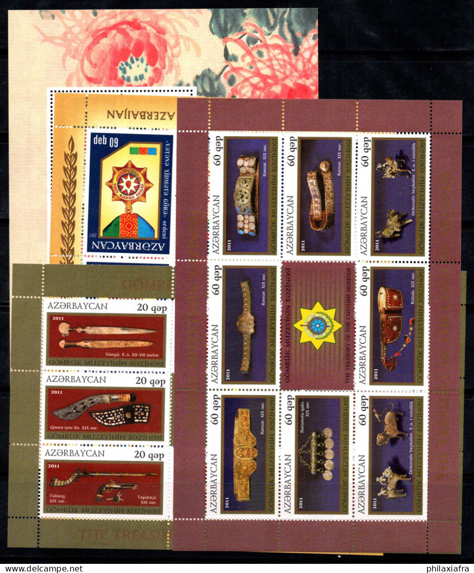 Azerbaïdjan 2011 Mi. 855-881 Mini Feuille 100% Neuf ** Fleurs, Médailles, Musée - Azerbaiján