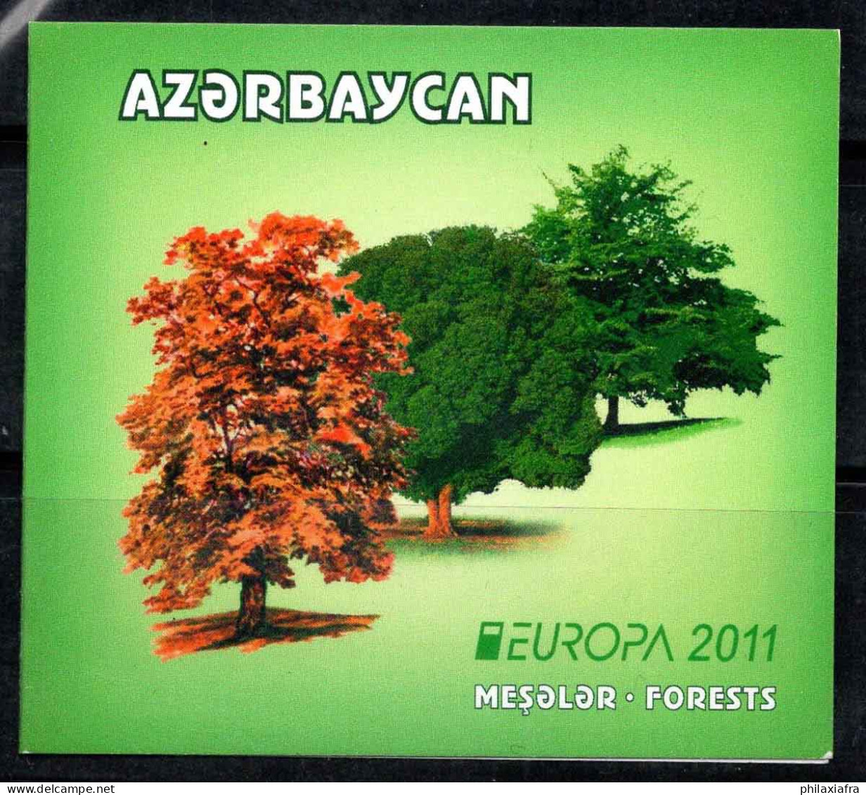 Azerbaïdjan 2011 Mi. 840D-841D Carnet 100% Neuf ** L'Europe Cept, Les Arbres - Azerbaïdjan
