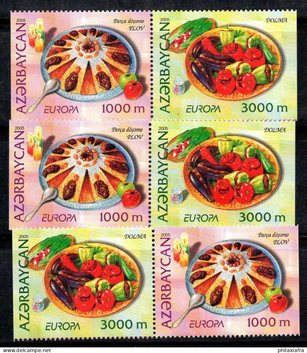 Azerbaïdjan 2005 Mi. 610ADE-611ADE Neuf ** 100% Europa Cept, Gastronomie - Azerbaïdjan