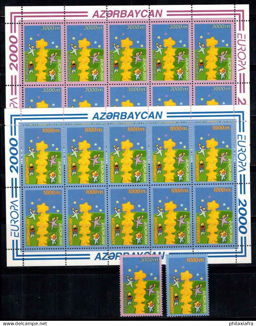 Azerbaïdjan 2000 Mi. 461A-462A Mini Feuille 100% Neuf ** Europa Cept - Azerbaïdjan