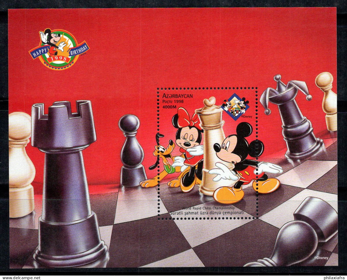 Azerbaïdjan 1998 Bloc Feuillet 100% Neuf ** Disney, Micky Maus - Aserbaidschan