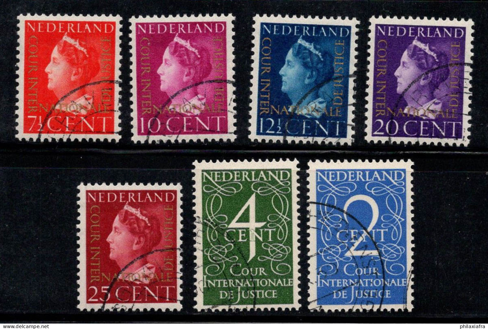 Pays-Bas 1947-50 Mi. 20-26 Oblitéré 100% Service Reine Juliana - Dienstzegels