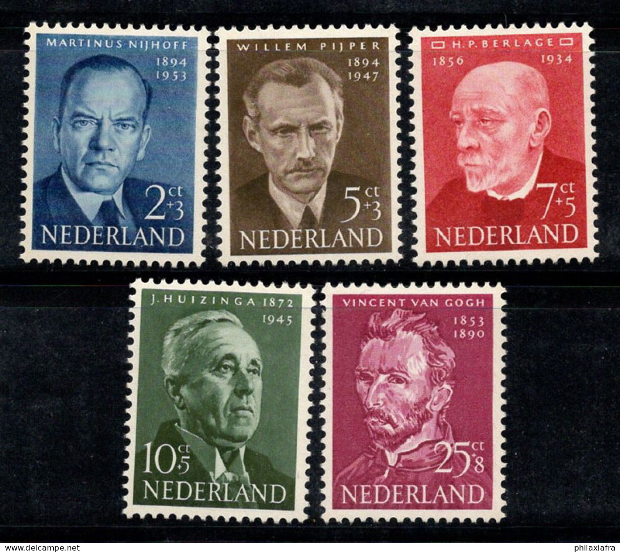 Pays-Bas 1954 Mi. 636-640 Neuf * MH 100% Débat Télévisé - Unused Stamps