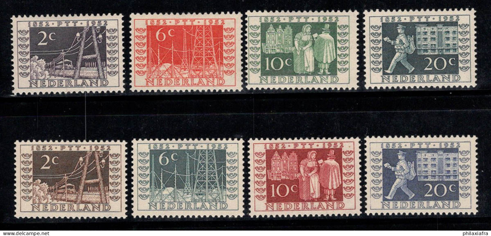 Pays-Bas 1952 Mi. 593-600 Neuf * MH 100% Télégraphe , ITEP - Nuovi