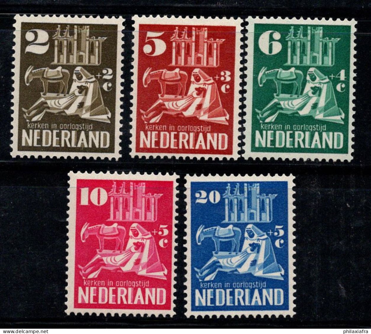 Pays-Bas 1950 Mi. 558-562 Neuf * MH 100% Reconstruction D'après-guerre - Unused Stamps