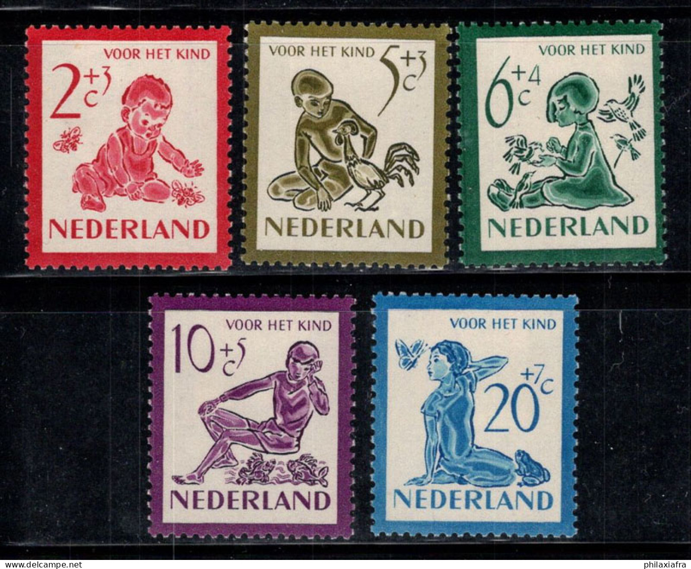 Pays-Bas 1950 Mi. 565-569 Neuf * MH 100% Pour Les Enfants - Nuevos