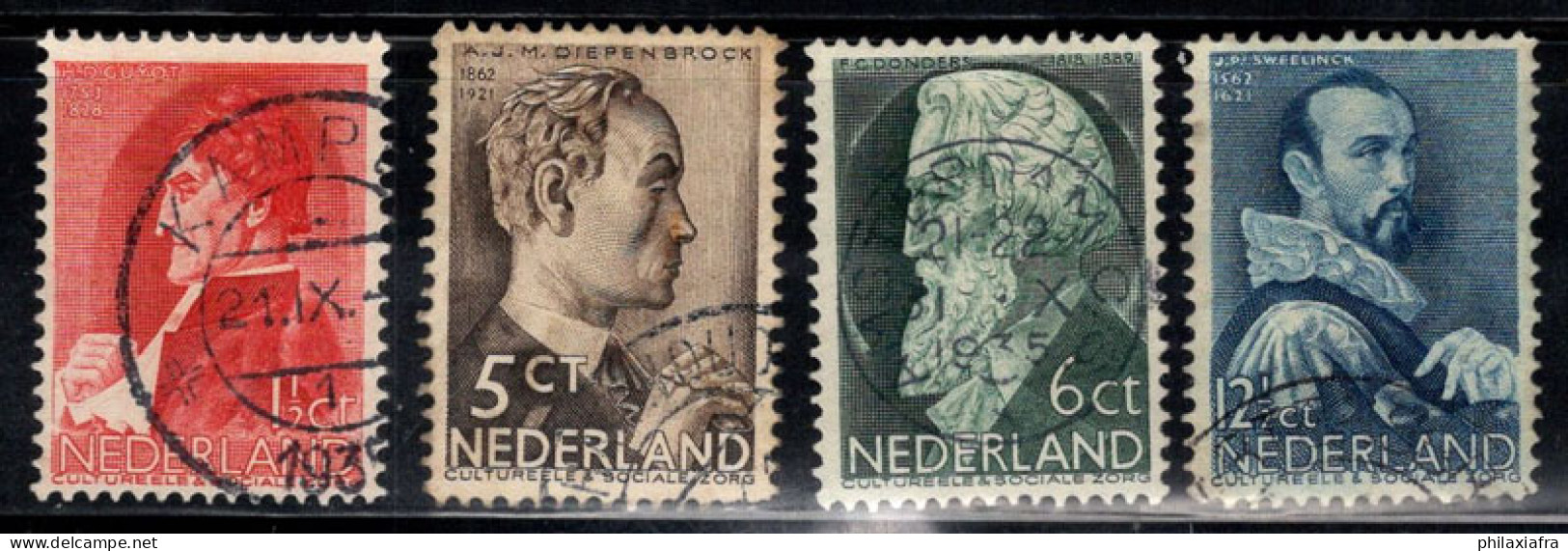 Pays-Bas 1935 Mi. 282-285 Oblitéré 100% Débat Télévisé - Gebruikt