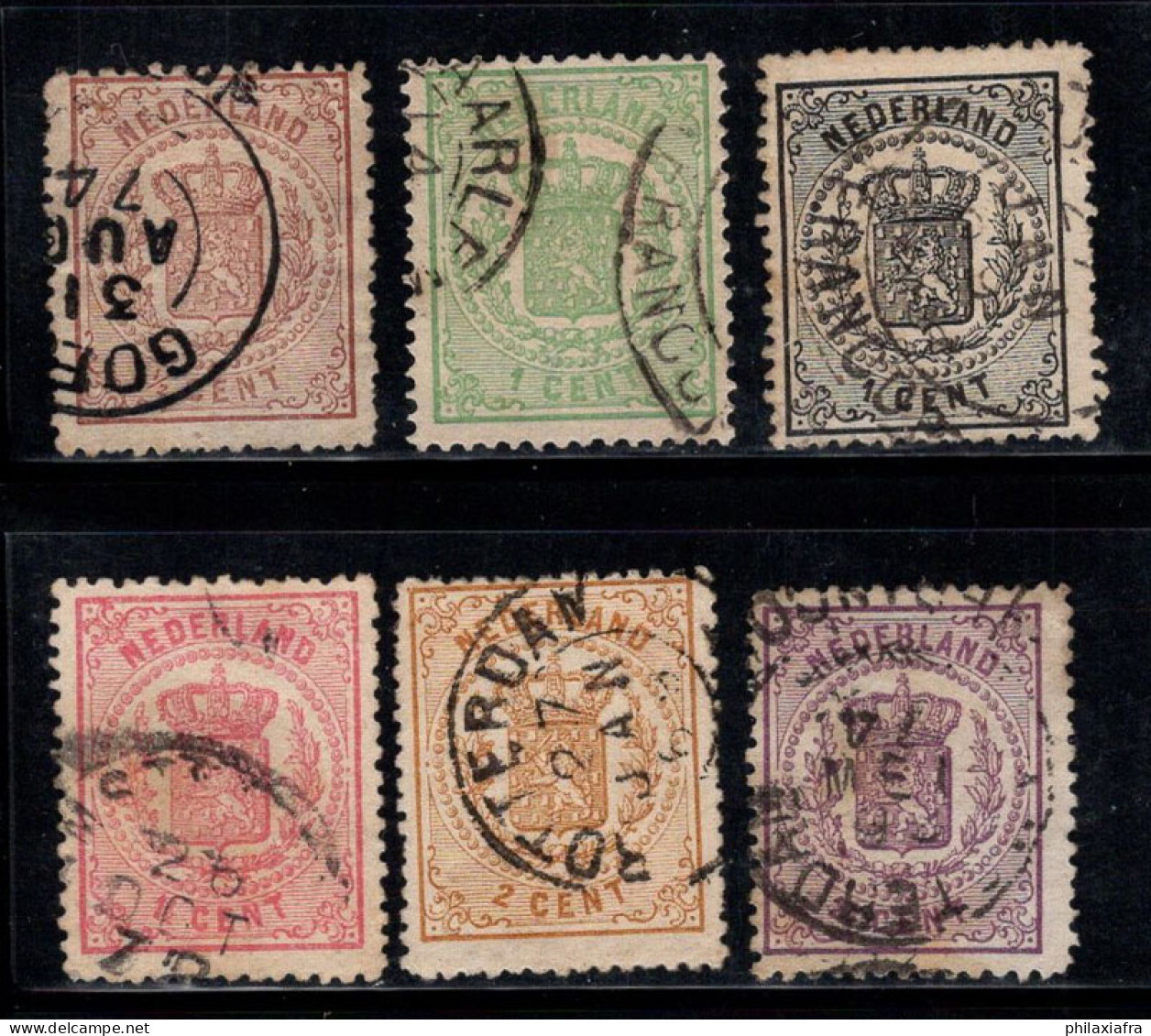 Pays-Bas 1869 Mi. 13-18 Oblitéré 80% ARMOIRIES - Used Stamps