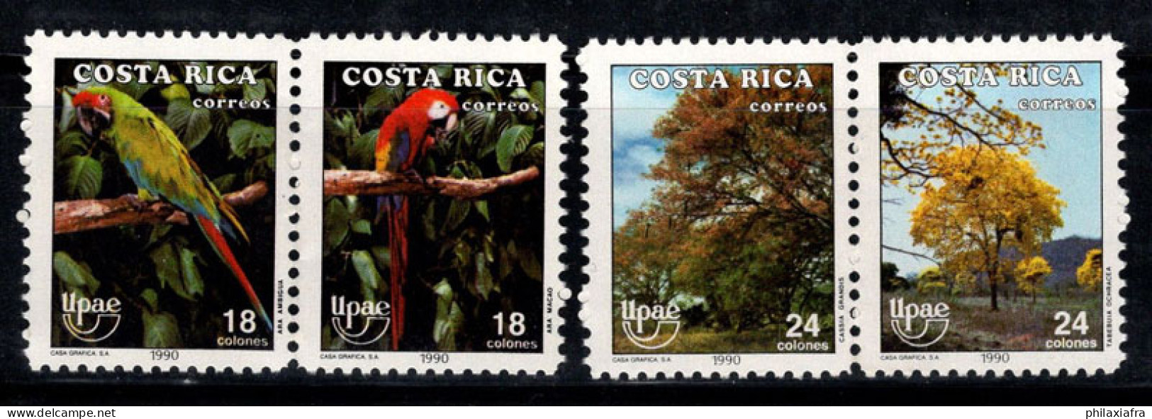 Costa Rica 1990 Mi. 1381-1384 Neuf ** 100% Nature, Perroquets - Costa Rica