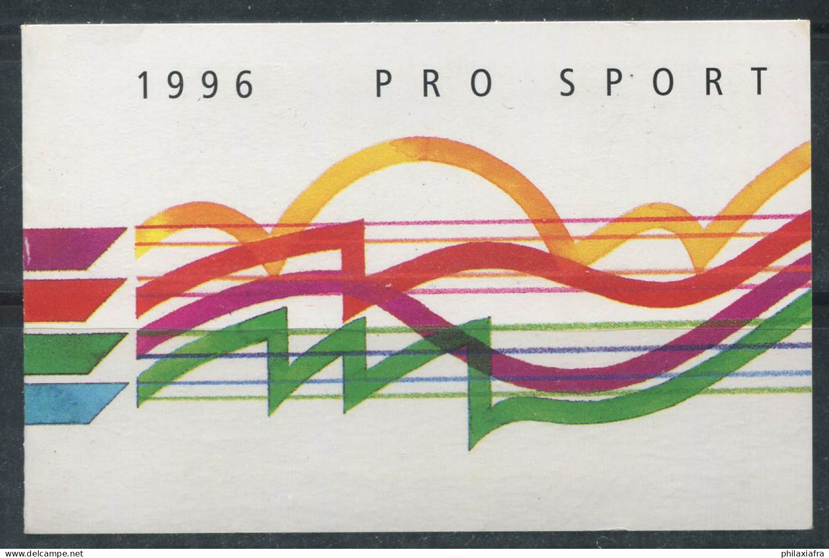 Suisse 1996 Mi. MH 0-104 Carnet 100% Oblitéré Sports Professionnels - Markenheftchen