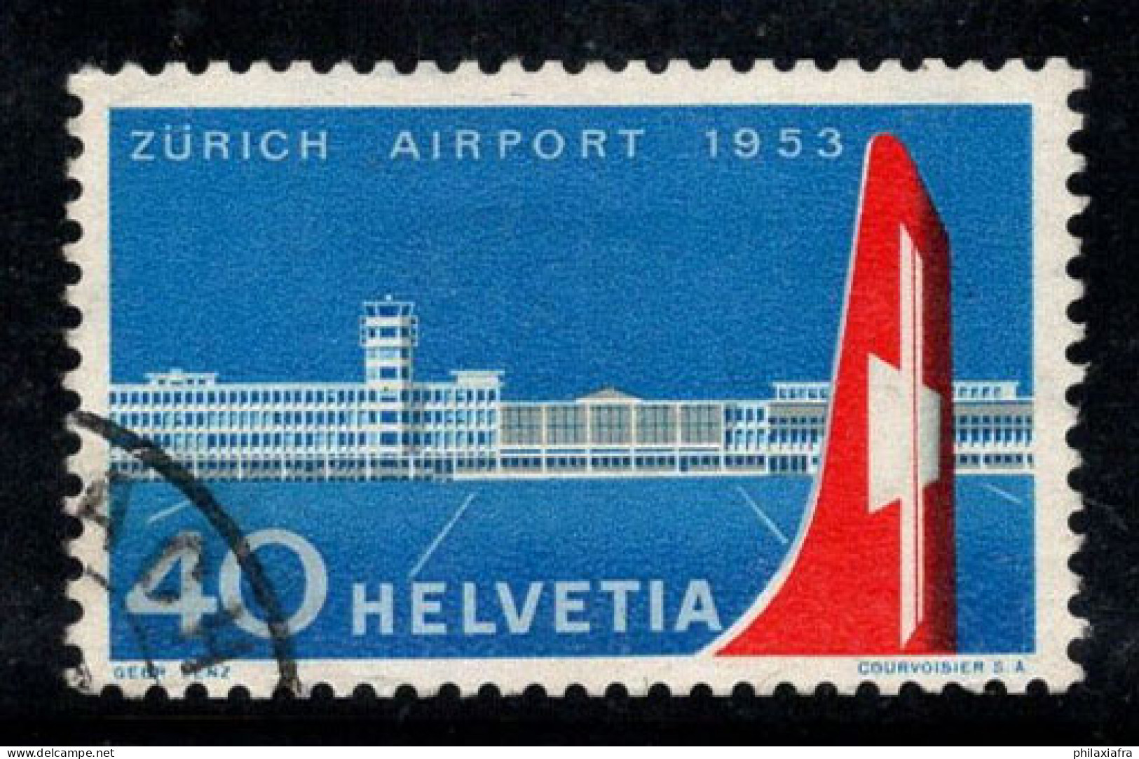 Suisse 1953 Mi. 585 Oblitéré 100% 40 C, Avion - Oblitérés