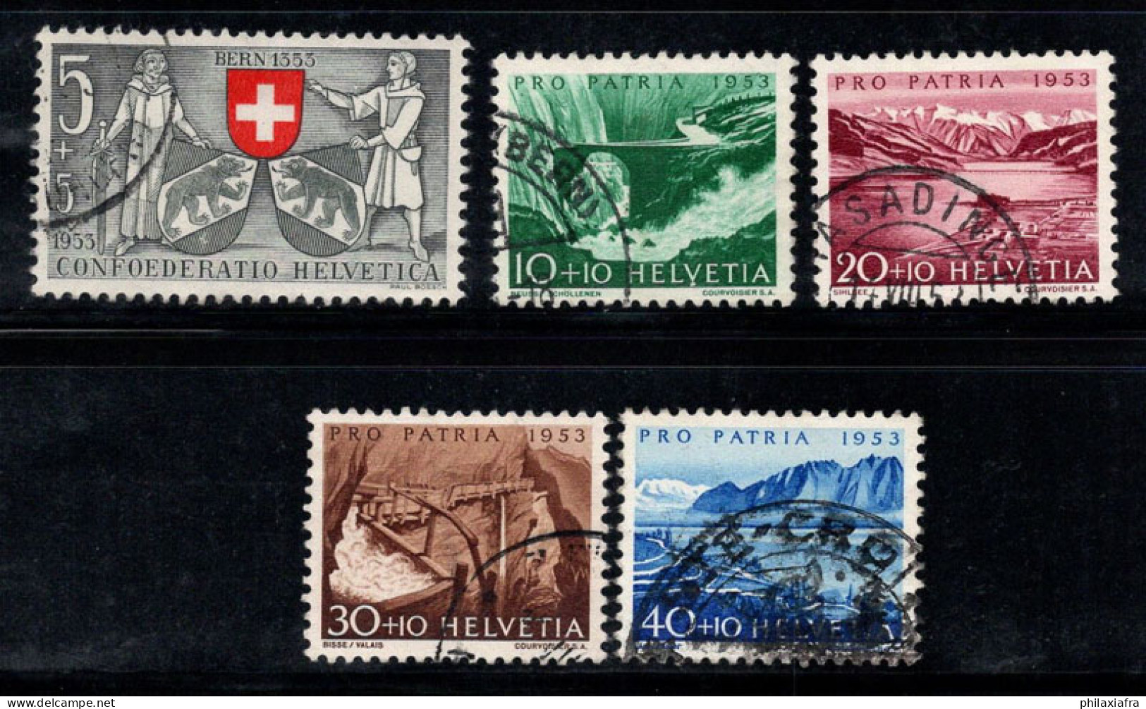 Suisse 1953 Mi. 580-584 Oblitéré 100% Pro Patria, Paysages - Oblitérés