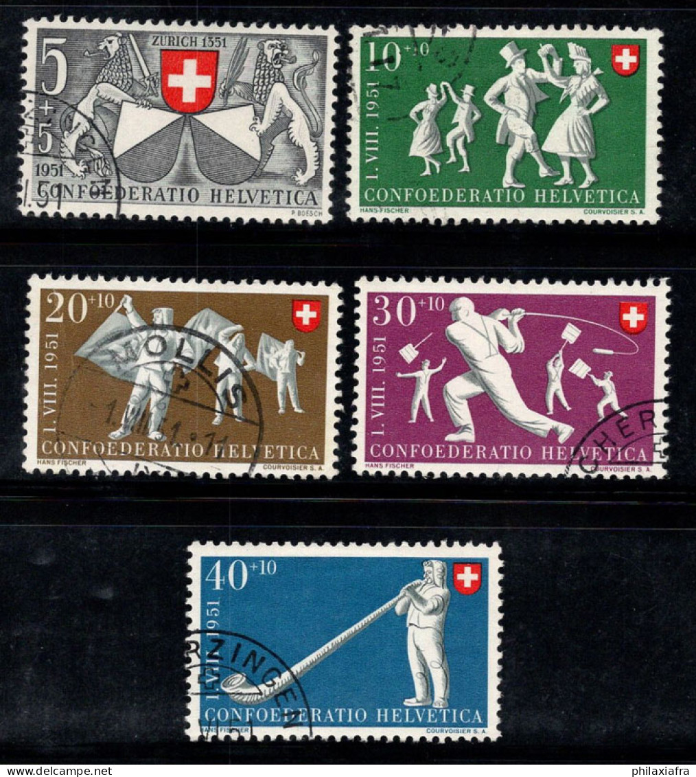 Suisse 1951 Mi. 555-559 Oblitéré 100% Pro Patria, JEUX - Oblitérés