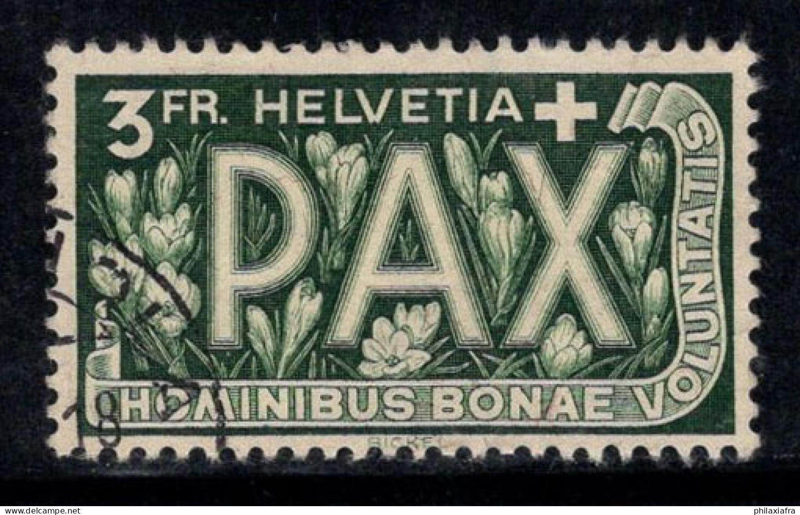 Suisse 1945 Mi. 457 Oblitéré 100% Paix, 3 Fr - Used Stamps