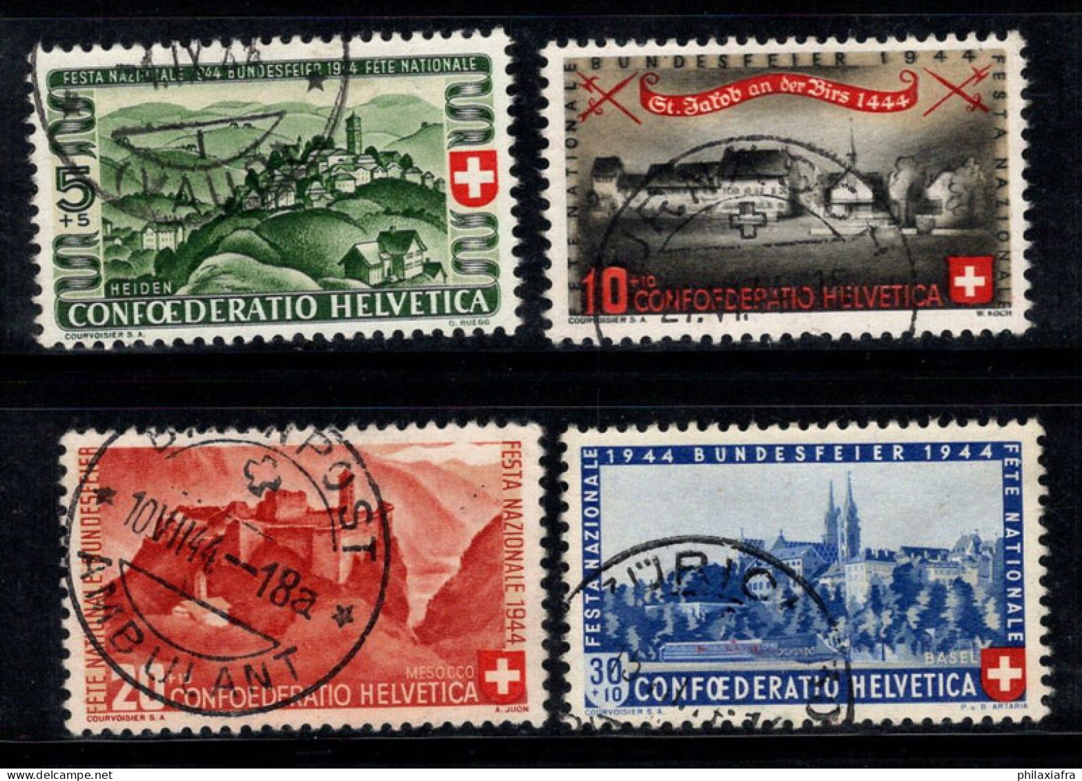 Suisse 1944 Mi. 431-434 Oblitéré 100% Pro Patria, Paysages - Used Stamps